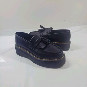 Dr. Martens Adrian Bex Smooth Leather Tassel Loafers Women's Size 8 Platform